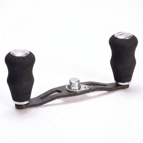 RL-Angelrollentuning- RL-TNG TGR 95 Carbon Handle mit OCT EVA Knobs - Handle-Silber-7x4 mm-