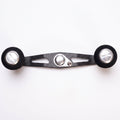 RL-Angelrollentuning- RL-TNG TGR 95 Carbon Handle mit OCT EVA Knobs - Handle-Silber-7x4 mm-