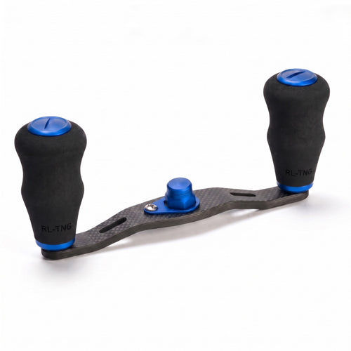 RL-Angelrollentuning- RL-TNG WLF 95 Carbon Handle mit OCT EVA Knobs - Handle-Blau-7x4 mm-