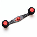 RL-Angelrollentuning- RL-TNG WLF 95 Carbon Handle mit OCT EVA Knobs - Handle-Rot-7x4 mm-
