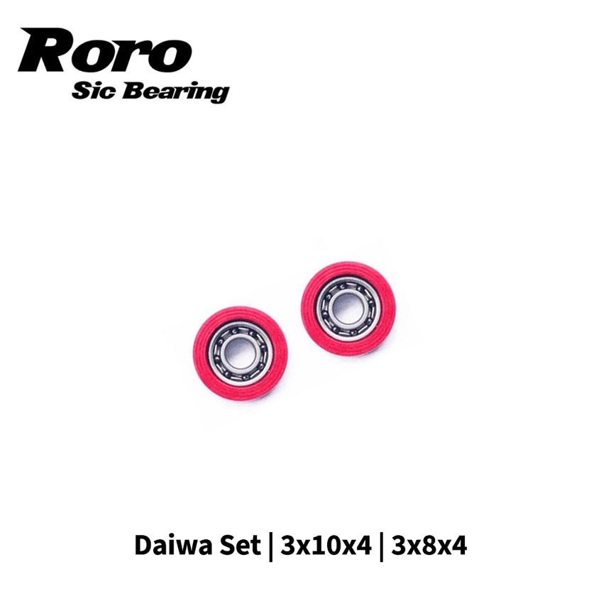 RL - Angelrollentuning - Roro BFS Keramik Kugellager Set | Daiwa | 3x10x4 | 3x8x4 - Bundle - 