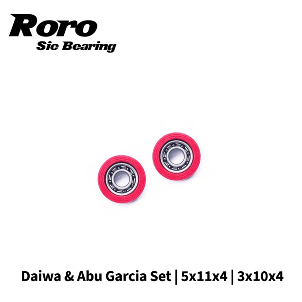RL - Angelrollentuning - Roro BFS Keramik Kugellager Set | Daiwa |Abu Garica | 5x11x4 | 3x10x4 - Bundle - 