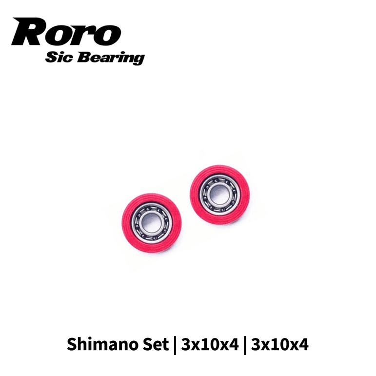 RL - Angelrollentuning - Roro BFS Keramik Kugellager Set | Shimano | 3x10x4 | 3x10x4 - Bundle - 