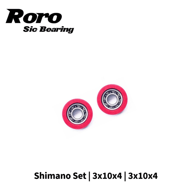 RL - Angelrollentuning - Roro BFS Keramik Kugellager Set | Shimano | 3x10x4 | 3x10x4 - Bundle - 