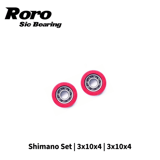 RL - Angelrollentuning - Roro BFS Keramik Kugellager Set | Shimano | 3x10x4 | 3x10x4 - Bundle - 