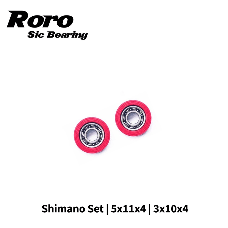 RL - Angelrollentuning - Roro BFS Keramik Kugellager Set | Shimano | 5x11x4 | 3x10x4 - Bundle - 