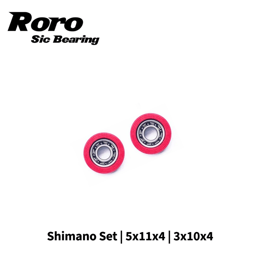 RL - Angelrollentuning - Roro BFS Keramik Kugellager Set | Shimano | 5x11x4 | 3x10x4 - Bundle - 