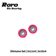RL - Angelrollentuning - Roro BFS Keramik Kugellager Set | Shimano | 5x11x4 | 3x10x4 - Bundle - 