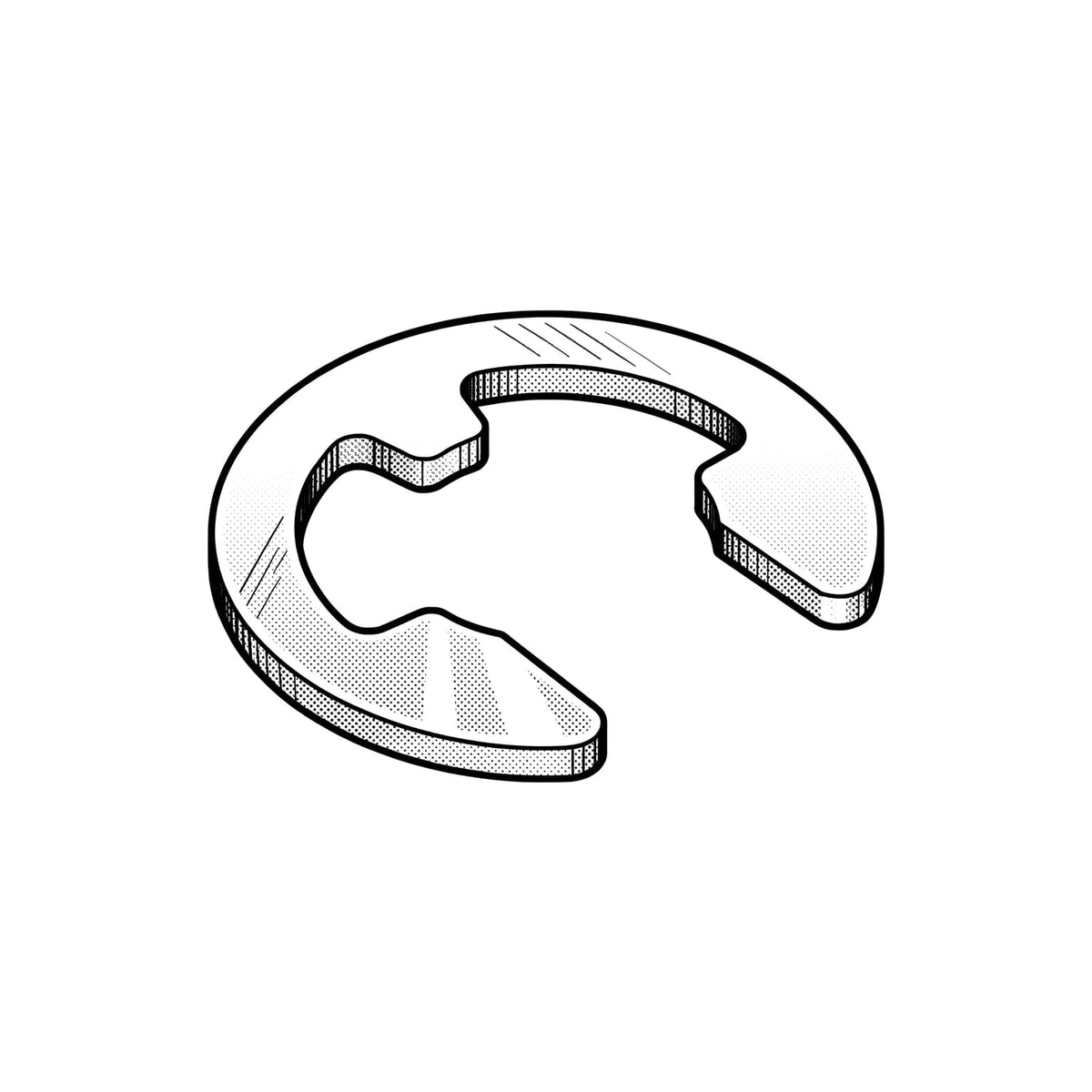 Shimano Ersatzteil Sicherungsring, Beispielbild