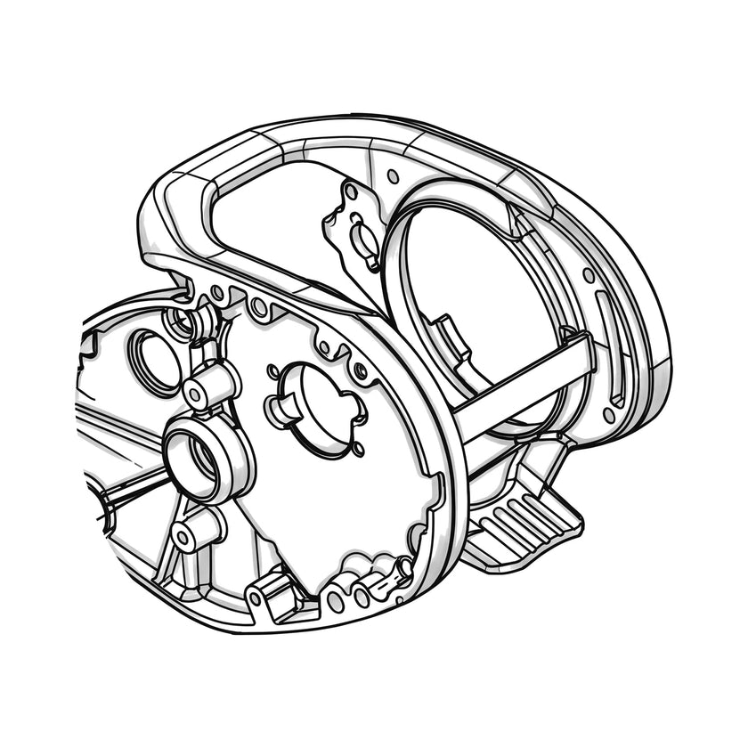 Shimano Ersatzteil Rahmen, Illustration