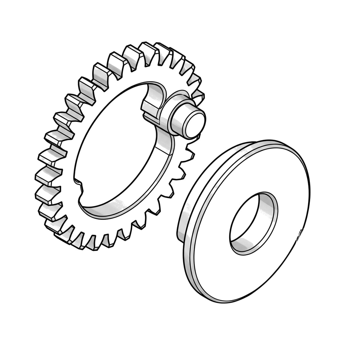 Shimano Ersatzteil Oszillationsrad, Illustration