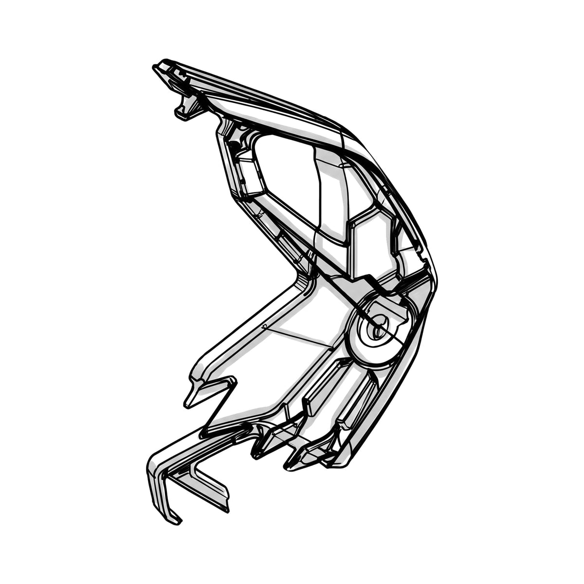 Shimano Ersatzteil Heckschutz, Illustration