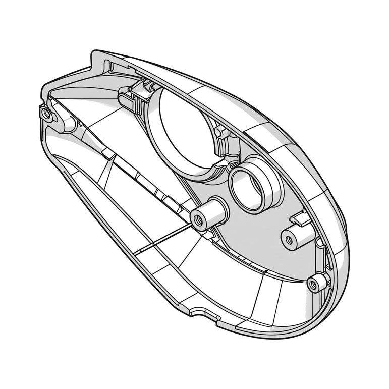 Shimano Ersatzteil Rechte Seitenplatte, Illustration
