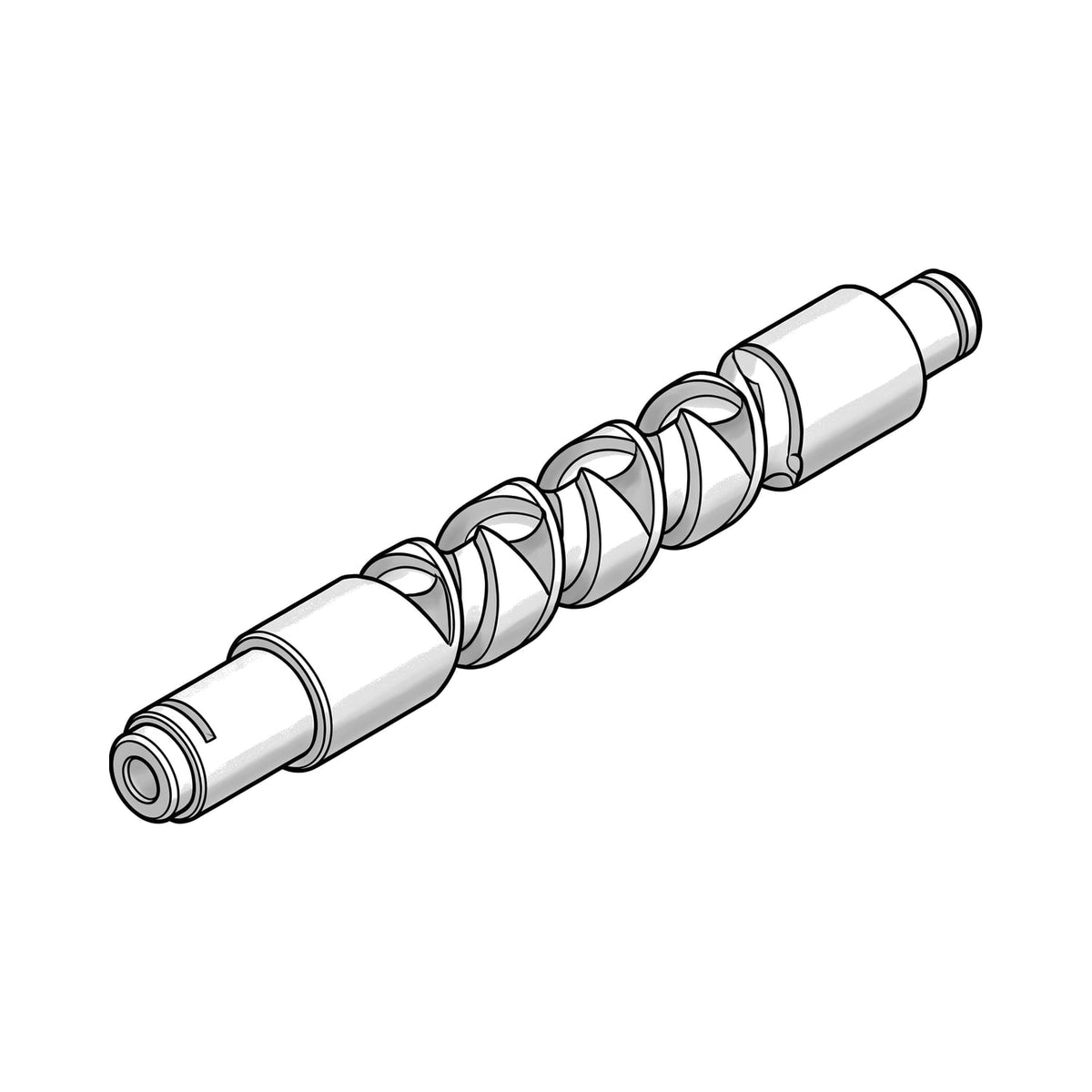Shimano Ersatzteil Schneckenwelle, Illustration