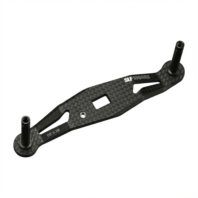 RL - Angelrollentuning - SLP Works RCSB Carbon Light Crank Handle | ohne Knobs | 8x5mm - Handle - 80 mm - 
