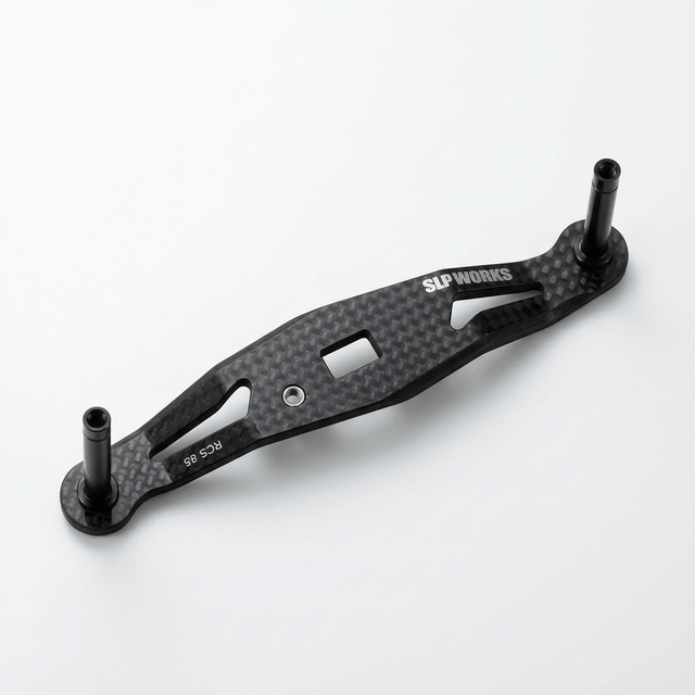 RL - Angelrollentuning - SLP Works RCSB Carbon Light Crank Handle | ohne Knobs | 8x5mm - Handle - 85 mm - 