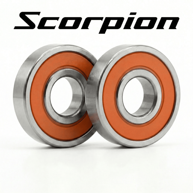 RL - Angelrollentuning - EDGE Spulenlager Set für Shimano Scorpion - SCORPION 24 MD 201 - Mit Abdeckung - 