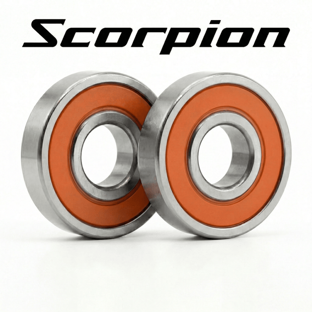 RL - Angelrollentuning - EDGE Spulenlager Set für Shimano Scorpion - SCORPION 24 MD 201 - Mit Abdeckung - 