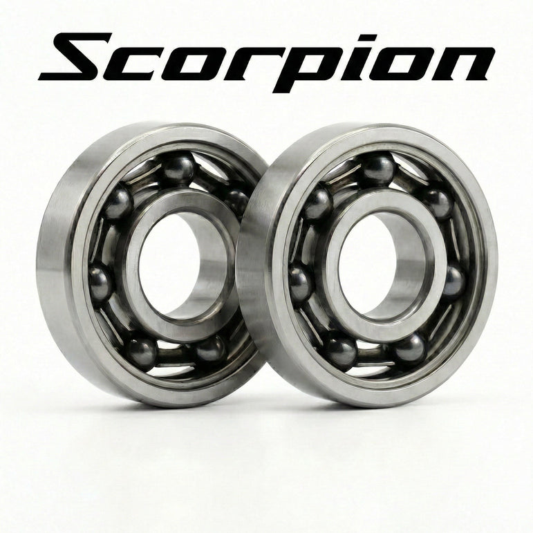 RL - Angelrollentuning - EDGE Spulenlager Set für Shimano Scorpion - SCORPION 24 MD 201 - Offen (ohne Abdeckung) - 