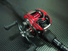 Aufkleber-Kit Daiwa Steez-Aufkleber-Wanees-Rot-Carbon (Kurbel Links)-RL-Angelrollentuning