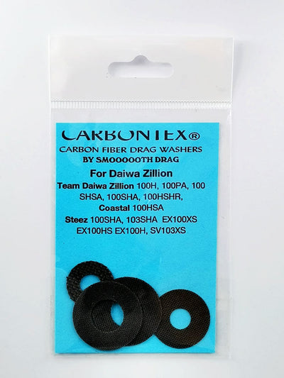 Disques de frein Carbontex | Moulinet lanceur d'appâts Daiwa