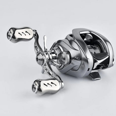 Gomexus Baitcasting Poignée en aluminium de 100 mm avec boutons en titane de 22 mm (8 x 5 mm)