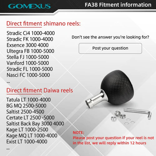 Gomexus Carbon Power Gomb 38mm