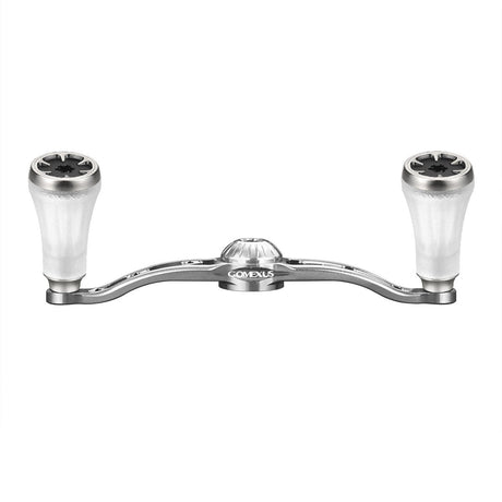 Gomexus Crank 100mm Handle mit 20 mm TPE Knobs (8x5mm)-Handle-Gomexus-Transparent | Silber-RL-Angelrollentuning