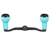 Gomexus Crank 100mm Handle mit 27 mm TPE Knobs (7x4mm)-Handle-Gomexus-Schwarz | Blau-RL-Angelrollentuning