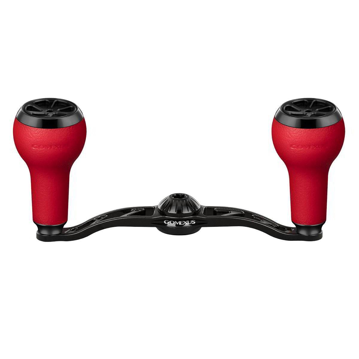 Gomexus Crank 100mm Handle mit 27 mm TPE Knobs (7x4mm)-Handle-Gomexus-Schwarz | Rot-RL-Angelrollentuning