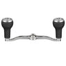 Gomexus Crank 100mm Silver Handle mit 27 mm TPE Knobs (7x4mm)-Handle-Gomexus-Silber | Schwarz-RL-Angelrollentuning