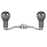 Gomexus Crank 100mm Silver Handle mit 27 mm TPE Knobs (7x4mm)-Handle-Gomexus-Silber | Smoke-RL-Angelrollentuning