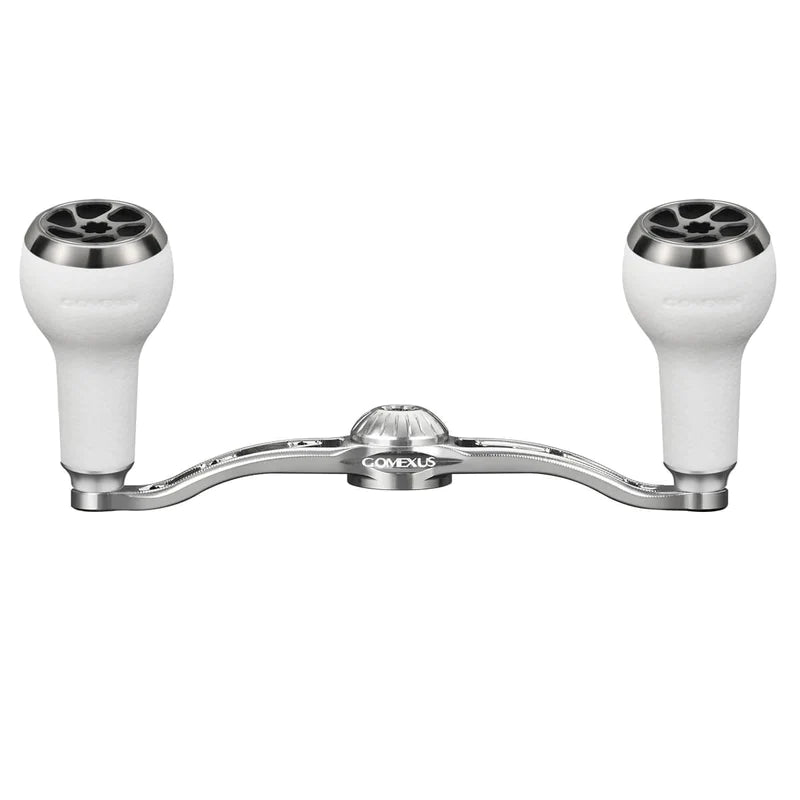 Gomexus Manivelle 100mm Silver Handle mit 27 mm TPE Knobs (8x5mm)