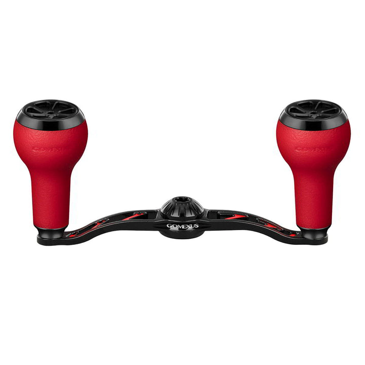 Gomexus Crank 110mm Handle mit 27 mm TPE Knobs (7x4mm)-Handle-Gomexus-Schwarz | Rot-RL-Angelrollentuning