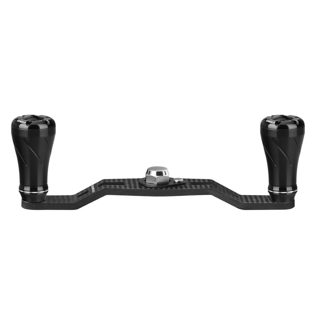 Gomexus Crank 95mm Carbon Handle mit 20 mm CNC Power Knobs (7x4mm)-Handle-Gomexus-Schwarz-RL-Angelrollentuning