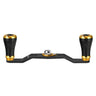 Gomexus Crank 95mm Carbon Handle mit 20 mm CNC Power Knobs (7x4mm)-Handle-Gomexus-Schwarz | Gold-RL-Angelrollentuning