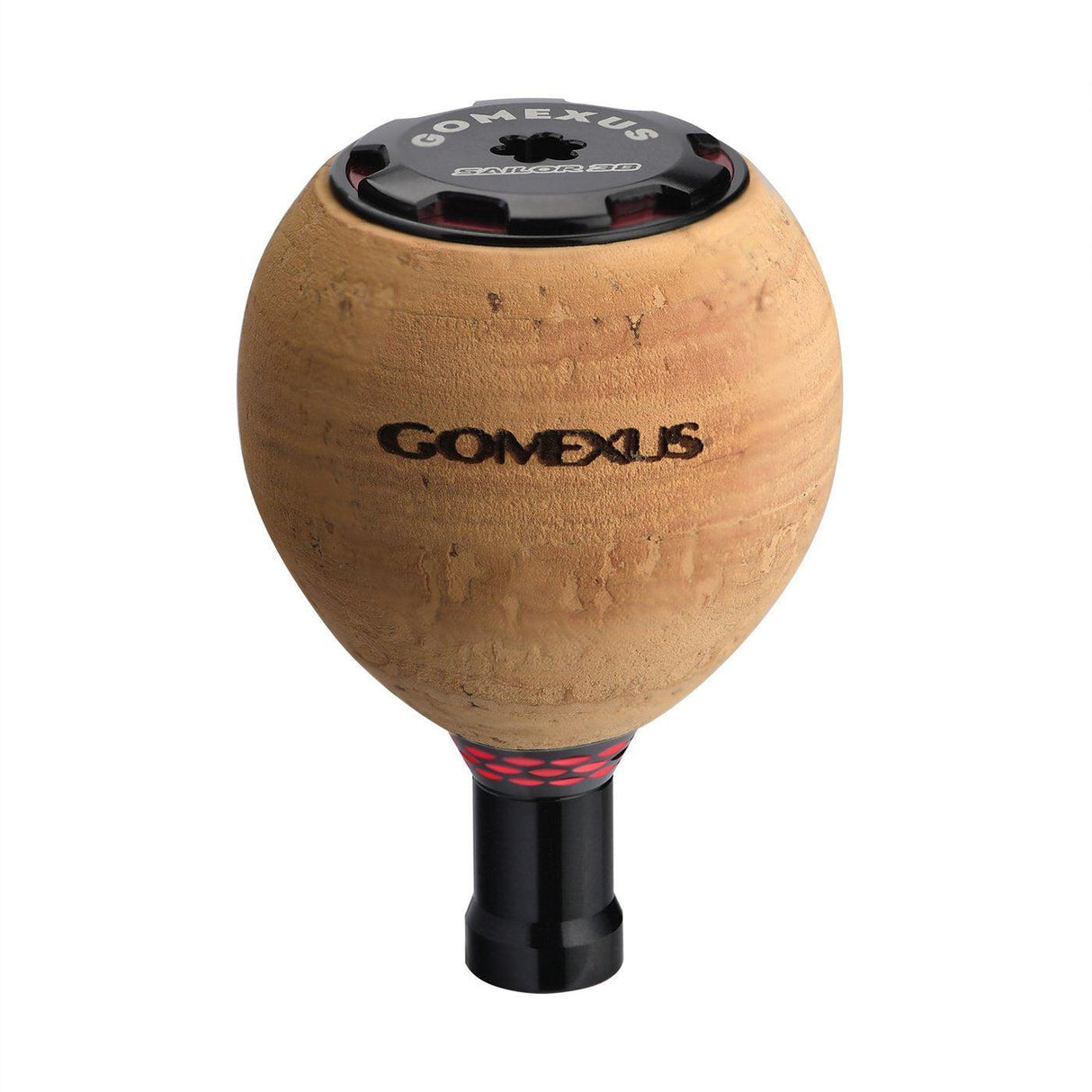 Gomexus Kork Power Knob 38mm-Knob-Gomexus-Schwarz | Rot-RL-Angelrollentuning