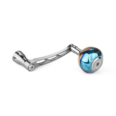 Gomexus Spinning Power Handle 68 mm mit 38mm Galaxy Knob | Shimano-Kurbel Stationärrolle-Gomexus-Silber-RL-Angelrollentuning