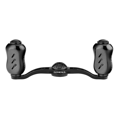 RL - Angelrollentuning - Gomexus Baitcasting Aluminium 100mm Handle mit 22mm Titanium Knobs (8x5mm) - Handle - Schwarz - 
