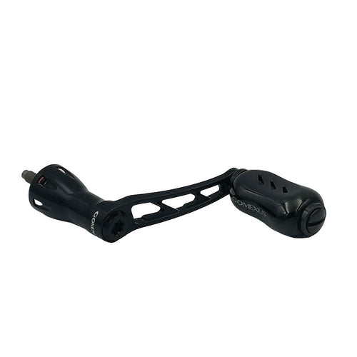 RL - Angelrollentuning - Gomexus Spinning Handle 50 mm mit 22mm Galaxy Titanium Knob | Daiwa - Kurbel Stationärrolle - Schwarz - 