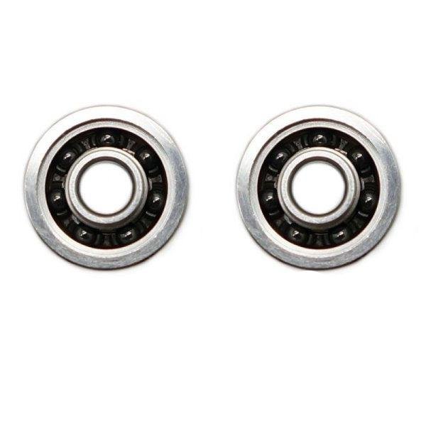 Zwei Hedgehog Studio „Kattobi“ Keramik-Kugellager (Shimano 1030 & 1030 Air HD) werden nebeneinander auf weißem Hintergrund angezeigt – perfekt für Ihr Kugellager-Tuning-Kit oder Ihr Baitcasterrollen-Upgrade.