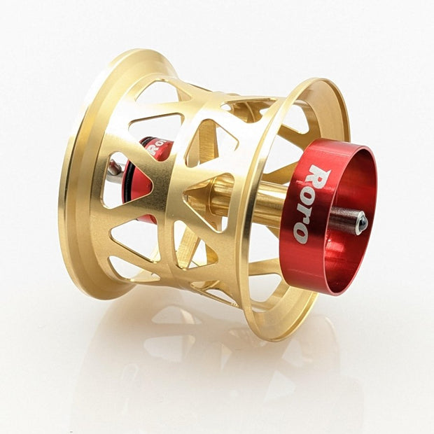 RL - Angelrollentuning - BFS Titanium Spule AX27 | Alphas SV 103/105 | Megabass | Lauda | Zonda - Spule - Gold - 