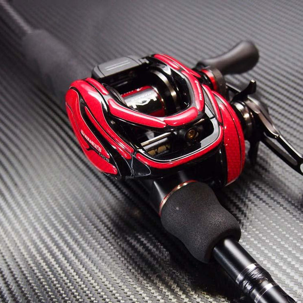 Aufkleber-Kit Shimano Aldebaran-Aufkleber-Wanees-Rot-Carbon (Kurbel Links)-RL-Angelrollentuning